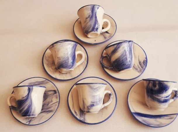 Керамический кофейный сервиз