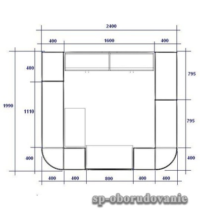 铝型材亭2400x2400x2000