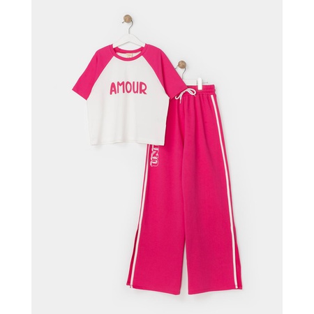 Комплект из 2 футболок и брюк оптом 9-12 лет