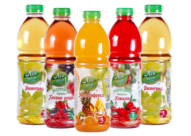 Напитки в ПЭТ ТМ ЛейФрут