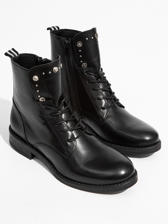 Стильные Женские кожаные ботинки / полуботинки на шнуровке MADE IN EUROPE