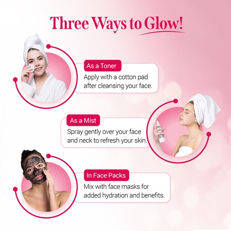 Nisha Refreshing Rose Water For Face 500ml | Gulab Jal For Face | Skin Toner For Glowing and Hydrating Skin | Makeup Remover| All Skin Types | Face Toner For Women & Men