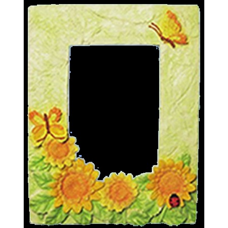 Гипсовая фоторамка для раскрашивания Подсолнух (Д1