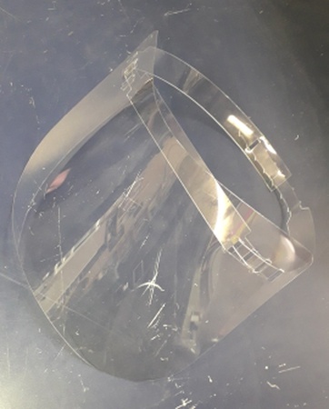 Экран защитный, маска для лица прозрачная