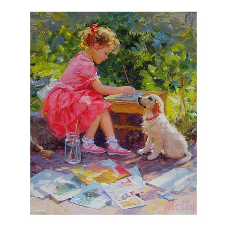Картина по номерам Разумов. Маленькая художница