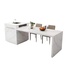 Kitchen island with pull-out table and storage drawers