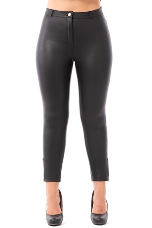 Büyük beden Bilek Fermuarlı Sıvama Pantolon