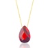 Колье Even & Pétra из 14-каратного золота с красной каплей