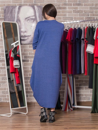 Платье П-436_темно-синий