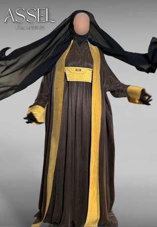 Абая Сайида Аль Хурра Золото и коричневый