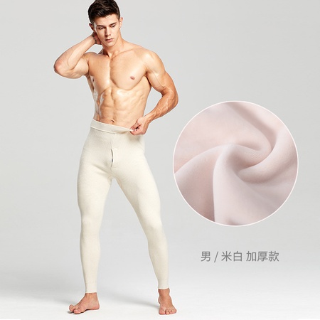 Осенние и зимние новые брюки из овечьей шерсти, мужские шерстяные брюки с двойным утолщением, женские тонкие теплые брюки с высокой талией и флисом