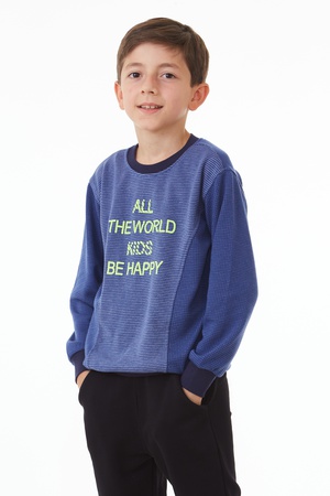 BİSİKLET YAKA BASKILI SWEAT