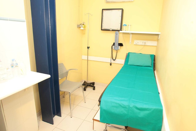 Tıbbi bir klinik için ekipman.