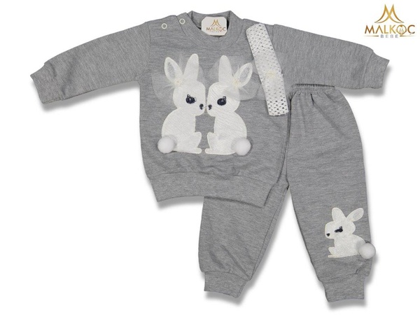 BABYDOSS 2459-GIRL 0/24个月两个带泵的兔子团队