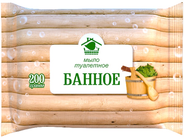 Туалетное мыло «Банное» в упаковке