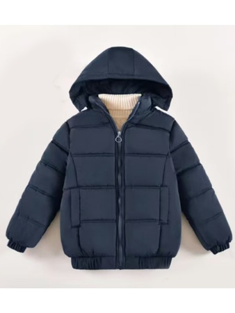 秋冬儿童外套抓绒内衬防水面料保暖棉服 6～13岁