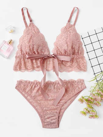 Ресницы Кружевные Подвязки Комплект Белья