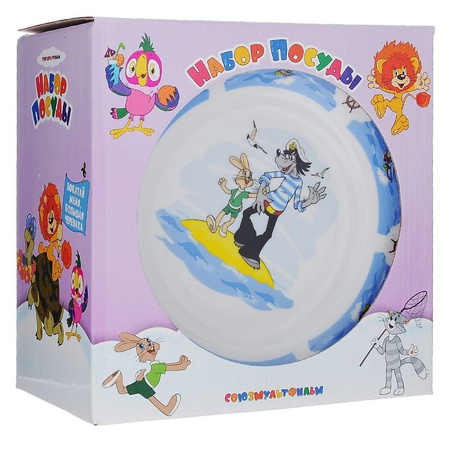 Детский набор посуды "НУ, ПОГОДИ!"