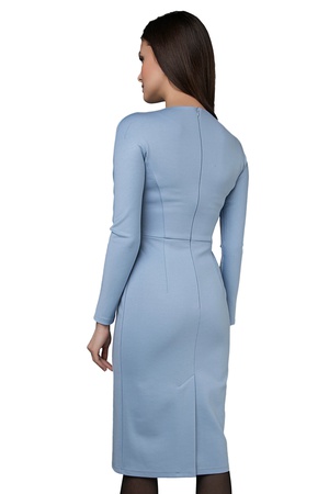 Платье футляр с отрезной талией миди