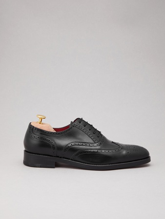 Стильные кожаные ОКСФОРДЫ туфли / полуботинки ручной работы MADE IN EUROPE