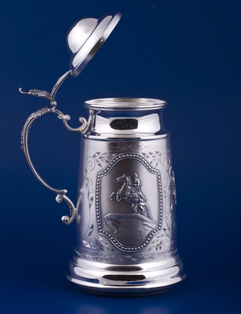 Серебряная кружка для пива №5