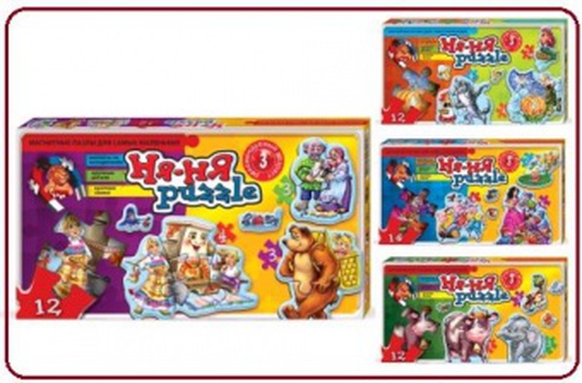 Bulmacalar &quot;Nya-Nya&quot; mıknatıs 3 tip (12 adet)