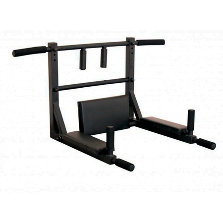 Турник Брусья Пресс 3 в 1 MDL настенный разборный 40х40 черный