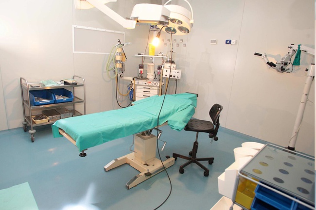 Tıbbi bir klinik için ekipman.