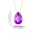 Even & Pétra 14 Ayar Altın Mor Damla Taş Kolye