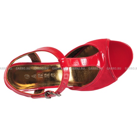 Туфли 7501 красные, натуральная замша