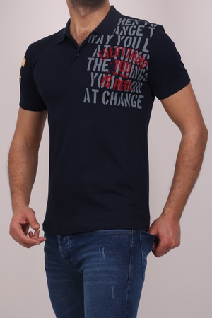 Футболка с воротником-поло из ткани пике