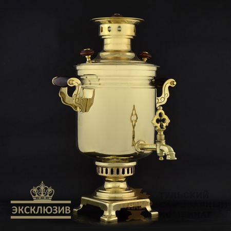 SAMOVAR KOMBINIERTE &quot;BLUMEN AUF GOLD&quot;