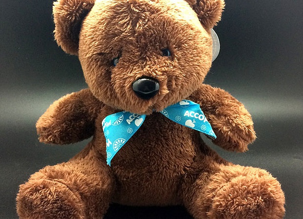 Игрушка мягконабивная Мишка с бантом 23см