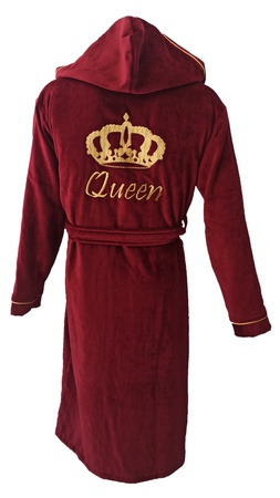 Kadife arabiyeli kapsonlu bornoz