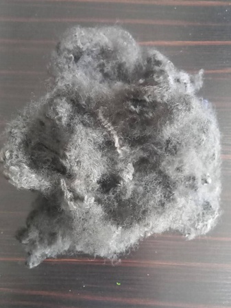 Переработанное полиэфирное штапельное волокно