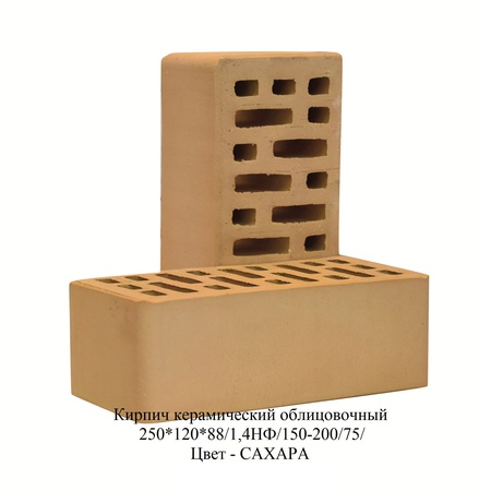 Кирпич керамический облицовочный утолщенный  в различной гамме цветов