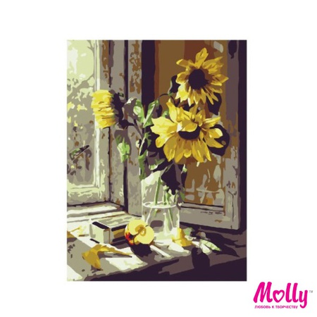 Sayıya göre boya Ayçiçeği buketi