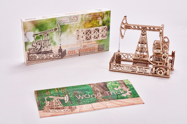 Mekanik 3D Ahşap Yapboz Wood Trick Oil Rig