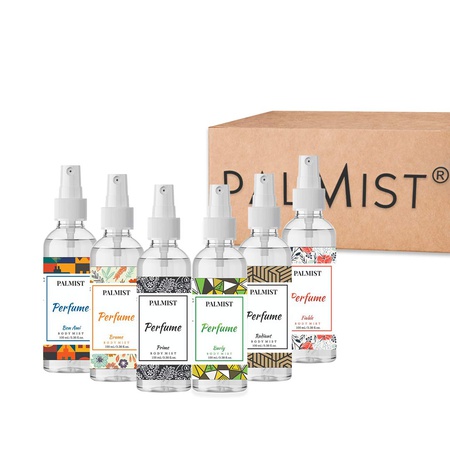 Palmist Premium Perfume Mist Spary 100Ml (Combo Pack Of 6) Prime, Radiant, Fiable, Brume, Burly & Bon Ami Long Lasting & Pleasing Fragrances