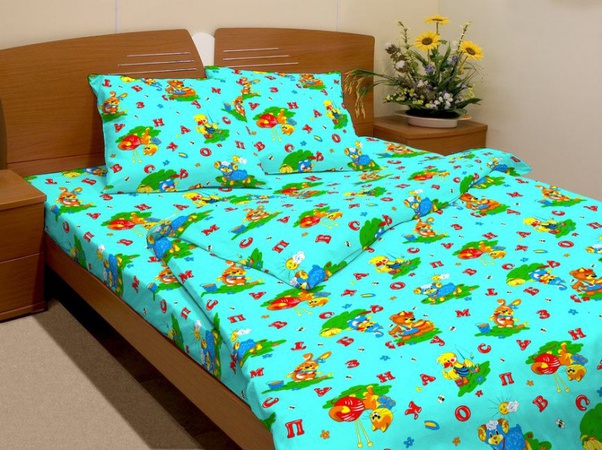 Ткань постельная Набивная цветная