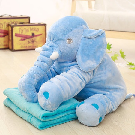 Игрушка подушка слон 3 в 1 с пледом внутри
