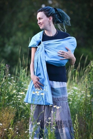 Слинг на кольцах МамаРядом Classic Бирюза