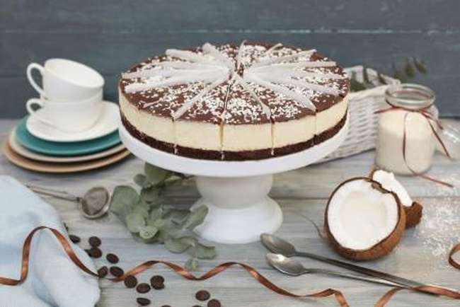 Mousse kek &quot;Brezilya hindistancevizi ve çikolata&quot;