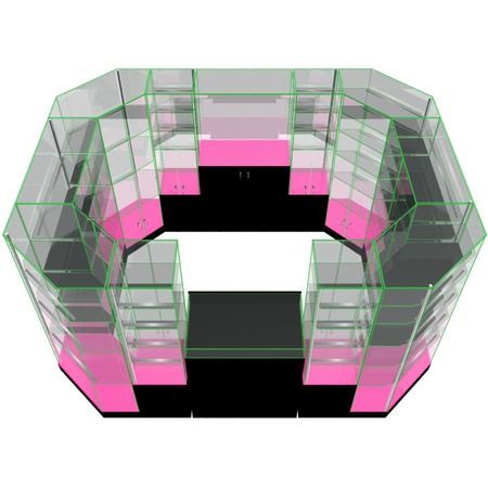 Островной павильон для спортивного питания