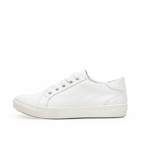 Emmelie Delage white leather sneakers
