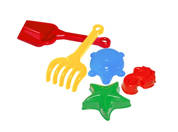 Set: Shovel + rake + 3 beads (40pcs)