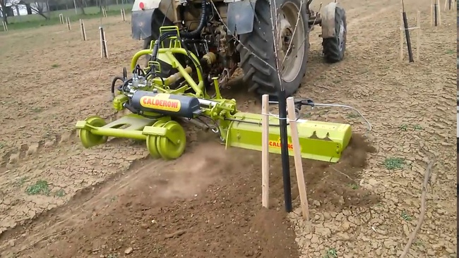 ПОЧВООБРАБАТЫВАЮЩАЯ ФРЕЗА CALDERONI ДЛЯ РАБОТЫ В ПРИСТВОЛЬНОЙ ПОЛОСЕ