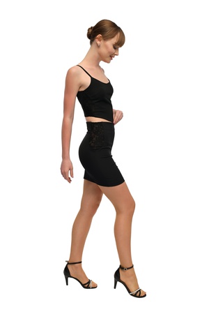 Кружевная мини-юбка с высокой талией