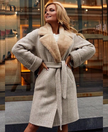 пальто экомех