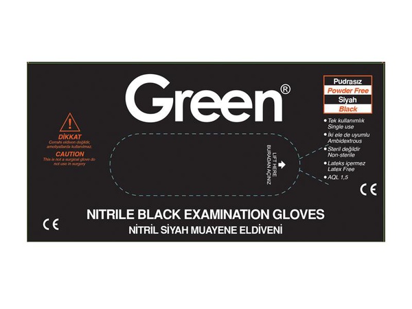 Nitrile Black Examination Gloves Powder Free